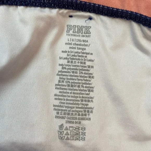 PINK Victoria’s Secret Shiny Blue Bikini - Picture 13 of 16